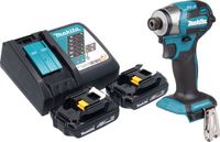 Makita DTD 173 RY clé à chocs sans fil 18 V 180 Nm 1/4\" sans balai + 2x batterie rechargeable 1,5 Ah + chargeur