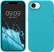 kwmobile telefoonhoesje geschikt voor Apple iPhone 17e / iPhone 16e - Hoesje met siliconen coating - Smartphone case in ijsblauw