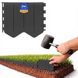 GARDENIX Flexibele gazonrand, antraciet, 10,3 m, kunststof maairand om in te slaan, gazonrandband, perkbegrenzing, perkbegrenzing, duurzaam