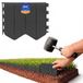 GARDENIX Flexibele gazonrand, antraciet, 10,3 m, kunststof maairand om in te slaan, gazonrandband, perkbegrenzing, perkbegrenzing, duurzaam