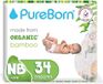 PureBorn Bamboe Luiers - Maat 1 (0-4.5kg) 34 stuks