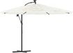 vidaXL Parasol met stalen paal 269x269x235 cm wit