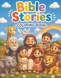 Bible Stories Coloring Book: Bible Biblical Canon Coloring book for children