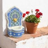 Signes Grimalt Lantaarns Fontein Mozaïek Blauw En Wit