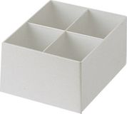 Djois Inzetbak halfhoog 30x122x168mm 4-vaks grijs | 8 stuks
