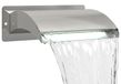 Syfax Zwembadwaterval met LED Roestvrij staal 304 30 x 9 x 26 cm