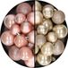 Decoris Edelman Bv Kerstballen 60x stuks - mix lichtroze/champagne - 4-5-6 cm - kunststof