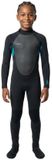 O'Neill Reactor-2 3/2 Mm Junior Wetsuit à manches longues et fermeture éclair dans le dos noir 10 ans Enfants