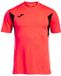 Joma Winner III T-shirt Korte Mouwen Heren L Coral Fluor / Black Polyester Colorblock