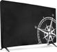 Unyqoos® Housse de protection TV pour TV 55" - Housse de protection pour téléviseur - Couverture d'écran pour TV en blanc/noir - Vintage Kompas