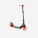 Oxelo TROTTINETTE MID 7 BLEU MARINE ORANGE AVEC BÉQUILLE