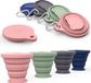 Goodivery Tasse pliable, 4-packs-N, 180 ml, Silicone, Plastique, Sans BPA, Multi