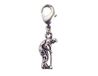 INNSPIRO Nice Charms Golfer-hanger van metaal, met karabijnhaak, 9 x 16 mm, 25 stuks