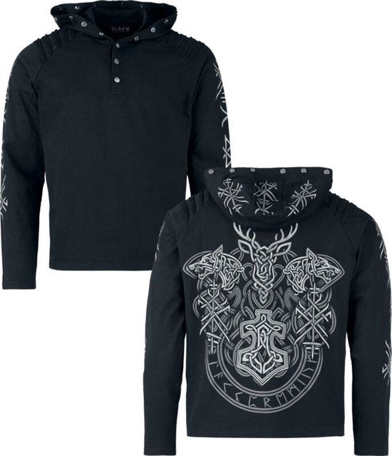 Black Premium by EMP Shirt met lange mouwen - Heren - Zwart - XXL