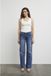 Pulz Jeans Jean femme Vega UHW Bleu Slim Fit Taille haute Coton W29 x L32