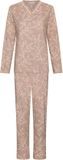 Pastunette - Harmony - Pyjama - Bio-Katoen/Polyester - Gebloemd - Lange mouw - Beige - Maat 40