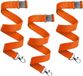 Merkloos / Sans marque Makito Western Europe (mkto) Keycord/lanyard koord - 100x - oranje - met sleutelhanger - 50 cm