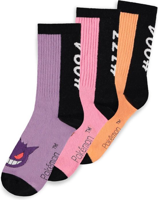 Difuzed pokémon - colourful sport socks (3pack)