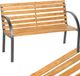 Tectake Tuinbank Michaela 2-zits Hout Bruin 119,5 x 62 x 83 cm