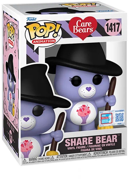 Funko Pop! Animation: Care Bears - Share Bear #1417 [2024 Summer Convention Exclusive]