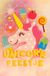 Interstat Imagebooks (Interstat) Uitnodigingskaarten - Eenhoorn - Unicorn feestje - 6st.