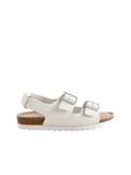 Next - Meisjes - Sandalen met klittenbandsluiting, brede pasvorm en kurken voetbed (G) - Wit