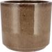 DK Design Pot de fleurs Glaçure marron - Taupe - D21 x H24 cm