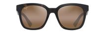 Maui Jim Honua Af Mj0653sa Lunettes de soleil unisexe noir carrées gris 55mm polarisées
