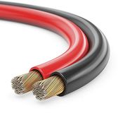 sonero® 20 meter 2 x 2,50 mm² CCA luidsprekerkabel/boxkabel, kleur: rood/zwart