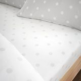 Catherine Lansfield Geborsteld Polka Dot Katoen King Hoeslaken Grijs