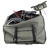 CamGo 50 cm opvouwbare fietstas - slijtvaste fietstas voor buitengebruik fietstas voor auto's, trein, vliegreizen (legergroen, 50,8 cm)
