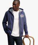 Superdry Heren Hoodie Heritage Applique Relaxed Fit Donkerblauw Maat: Xxl