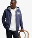 Superdry Sweat à capuche zippé Heritage Applique Coupe décontractée Bleu foncé Taille : XXL