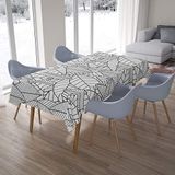 Bonamaison Tafelkleed, Anti-Mold, Sneldrogend, Waterdicht, 100% Polyester Tafellaken, 140cm x 200cm - Ontworpen en Vervaardigd in Turkije
