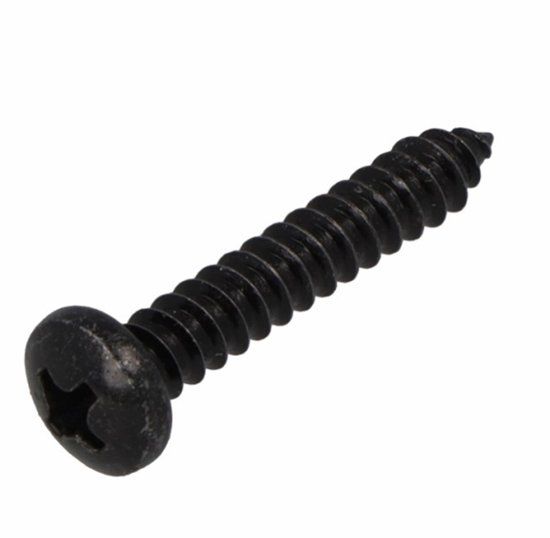 Hoenderdaal Fasteners Hoenderdaal Plaatschroef CK 3,5x25 Gezwart Cilinderkop Zelftappend DIN7983C Zwart 100 stuks