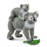 Schleich Koala Mother and Baby Toy Figure Set - Multicolour - Ages 3-8