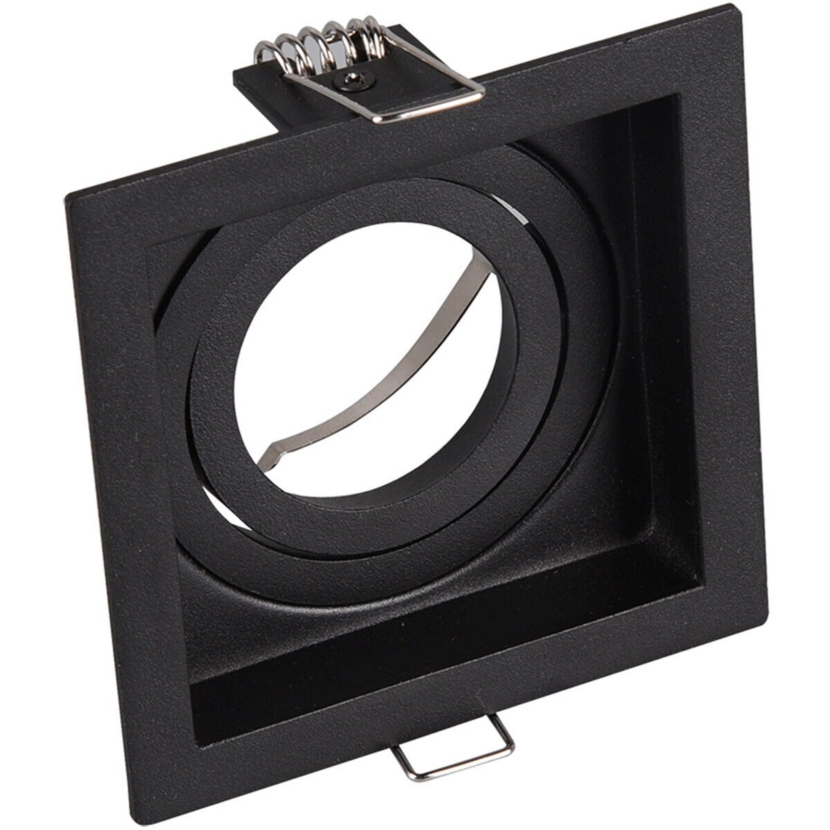 BES LED Spot Armatuur GU10 - Trion Kenan - Inbouw Vierkant - 1-lichts - Mat Zwart - Aluminium - Ã˜90