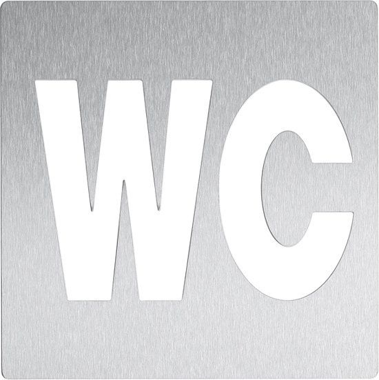 Wagner-EWAR RVS pictogram WC AC404, in 2 varianten leverbaar