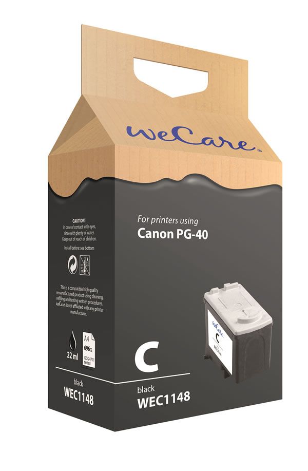 wecare WEC1148 - Inktcartridge - Zwart