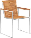 vidaXL Fauteuils de jardin 4 pièces avec coussins bois d'acacia massif