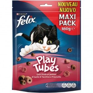 FELIX Play Tubes Kalkoen & Ham 180 gr kattensnoep