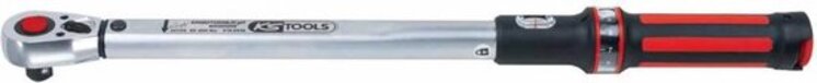 KS Tools Action 1/2" ERGOTORQUE® precisie ratel momentsleutel - 20-200Nm - rood
