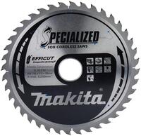 Makita E-12170 Cirkelzaagblad voor WPC | Efficut | Ø 185mm Asgat 30mm 40T