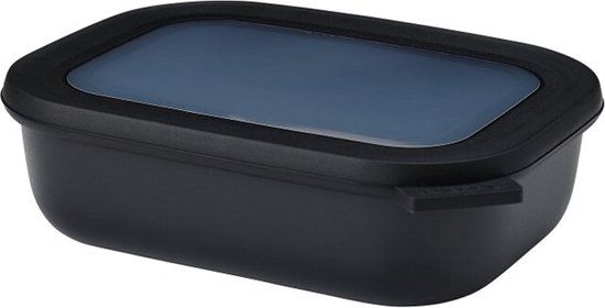 Mepal Cirqula Vershouddoos - 1000 ml - Rechthoekig - Nordic Black