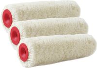 Sorex Import Export Set van 3x stuks muur vacht verfrollers polyacryl 8,4 x 18 cm