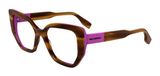 Karl Lagerfeld KL6174 STRIPED BROWN/ROSE 53/17/145 monture femme