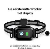 Spotter® CatX GPS Tracker voor Katten (4G) – Zonder Abonnement – Klein & Licht – Met Display & Lost Mode – Inclusief Halsband – Waterdicht – GPS Katten Tracker met App