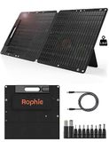 Rophie 60 W zonnepaneel, opvouwbaar, draagbaar, monokristallijn, flexibel, met USB/Type-C/DC-uitgang
