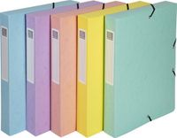 Exacompta 8x AQUAREL Klasseerdoos - rug 40mm -glans karton - A4 - Geassorteerd