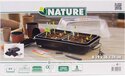 Nature Kweekkas met verwarming - 19 x 38 x 24cm - Kunststof - Transparant